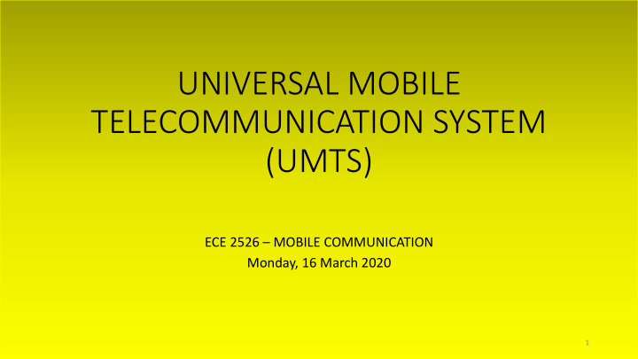 universal mobile