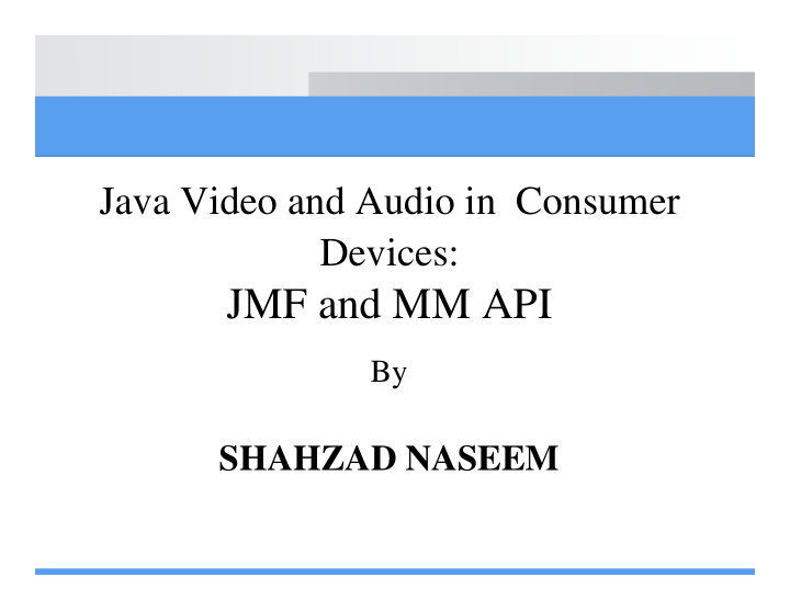 jmf and mm api