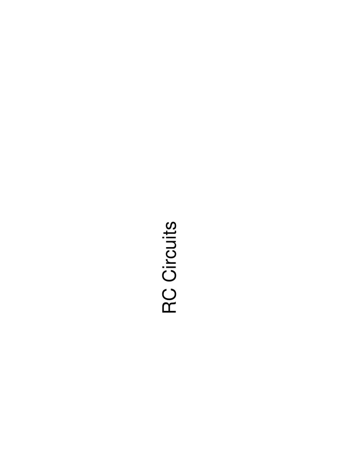 rc circuits