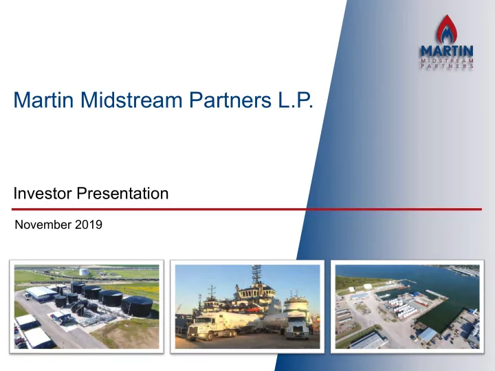 martin midstream partners l p