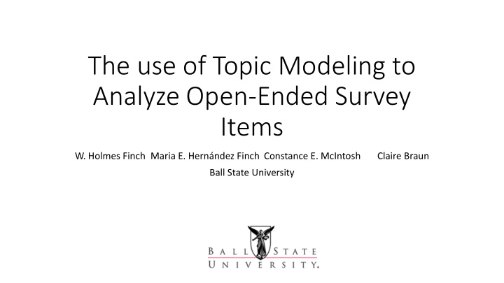 the use of topic modeling to