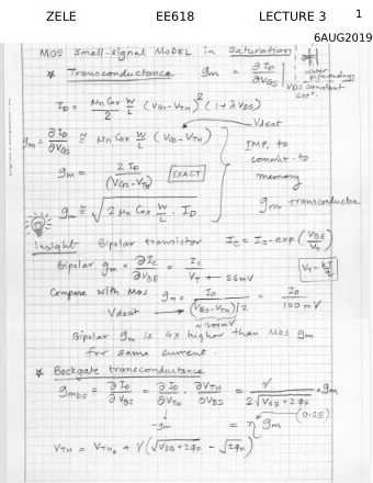 LECTURE 3  1  ZELE  EE618  6AUG2019 L-3  2  ZELE  EE618 L-3  3  ZELE  EE618 L-3  4  ZELE  EE618 L-3
