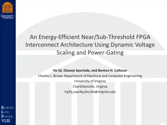 An Energy-Efficient Near/Sub-Threshold FPGA  Interconnect Architecture Using Dynamic Voltage