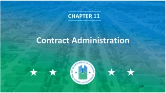 Contract Administration  150  Contents  General Information  Administering Construction Costs