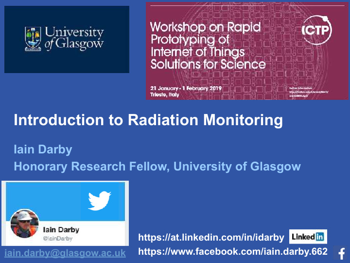 introduction to radiation monitoring