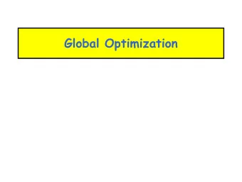 Global Optimization  Lecture Outline    Global flow analysis    Global constant propagation
