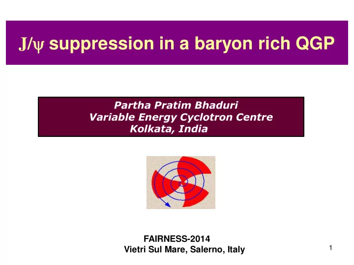 j y suppression in a baryon rich qgp