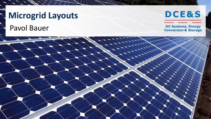 microgrid layouts