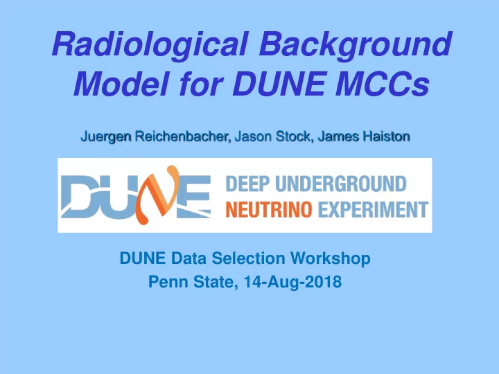 model for dune mccs