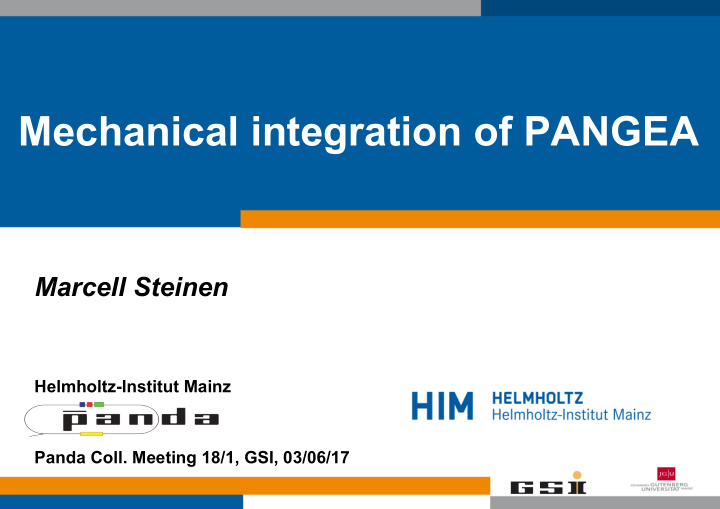 mechanical integration of pangea