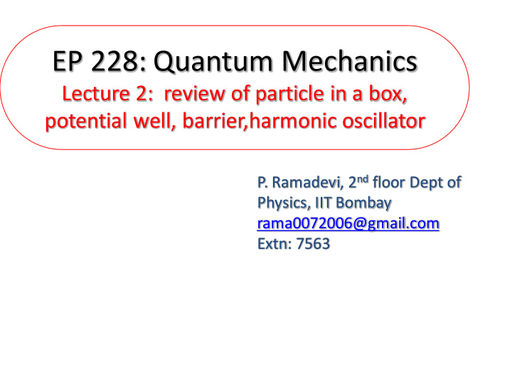 ep 228 quantum mechanics