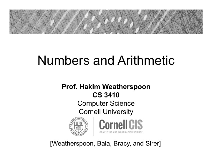 numbers and arithmetic