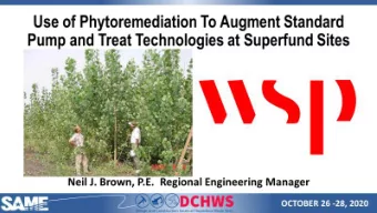 Use of Phytoremediation To Augment Standard  Pump and Treat Technologies at Superfund Sites  A WSP