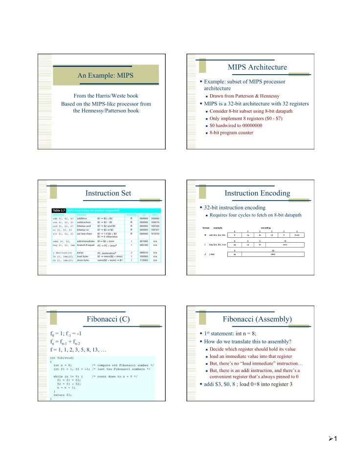 mips architecture
