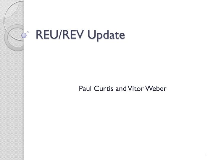 reu rev update