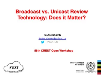 Technology: Does it Matter?  Foutse Khomh  foutse.khomh@polymtl.ca  @SWATLab  56th CREST Open