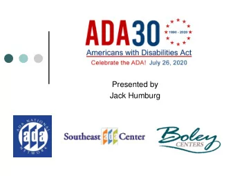 Presented by  Jack Humburg  Jack Humburg, Executive Vice    President of Housing,  Development,