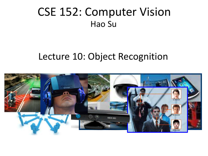 cse 152 computer vision