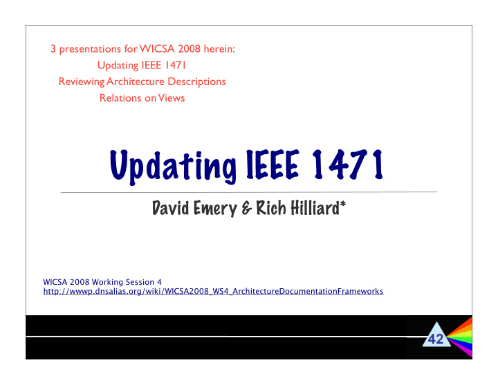 updating ieee 1471