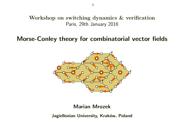 morse conley theory for combinatorial vector fields