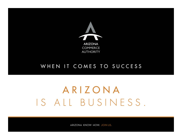 the arizona commerce authority