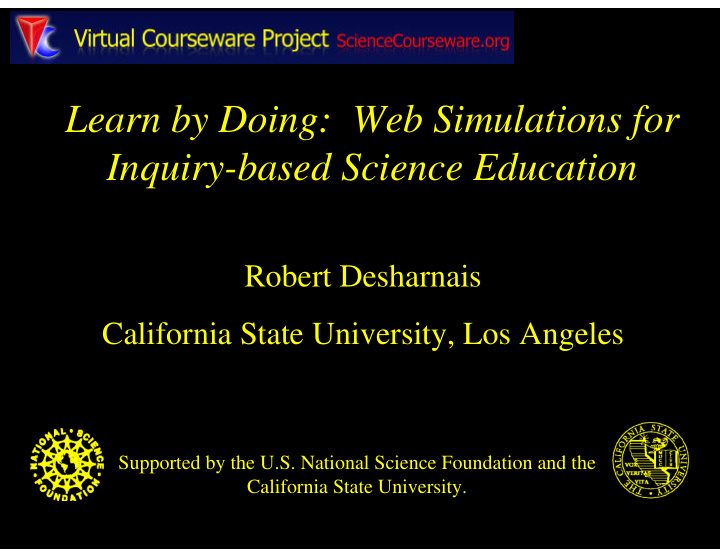 learn by doing web simulations for inquiry based science