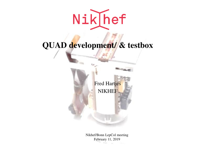 quad development testbox