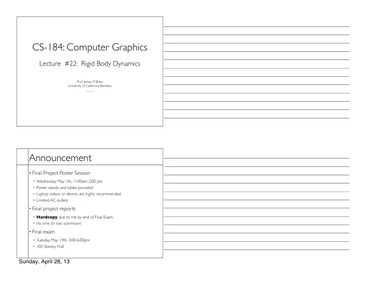 cs 184 computer graphics