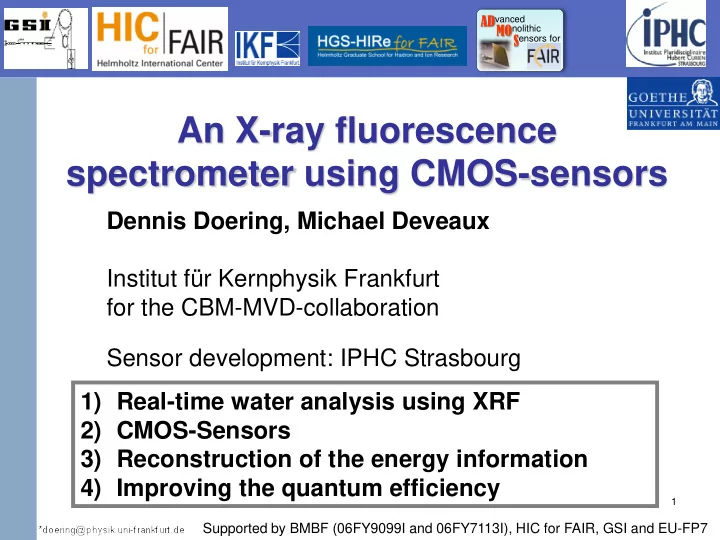 institut f r kernphysik frankfurt for the cbm mvd