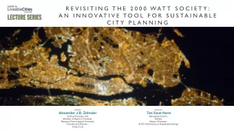 R E V I S I T I N G  T H E  2 0 0 0  W AT T  S O C I E T Y :  A N  I N N O V AT I V E  T O O L  F O