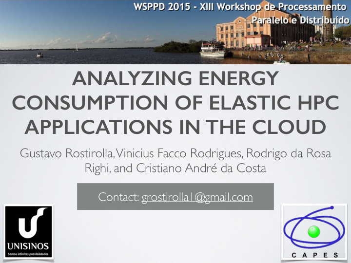 analyzing energy consumption of elastic hpc applications