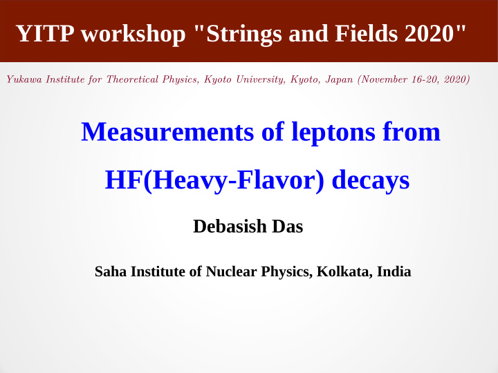 measurements of leptons from hf heavy flavor decays