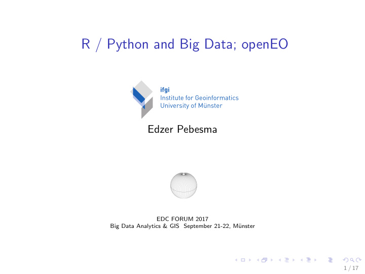 r python and big data openeo