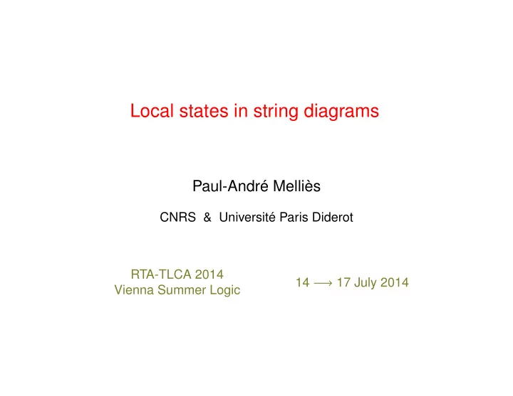 local states in string diagrams