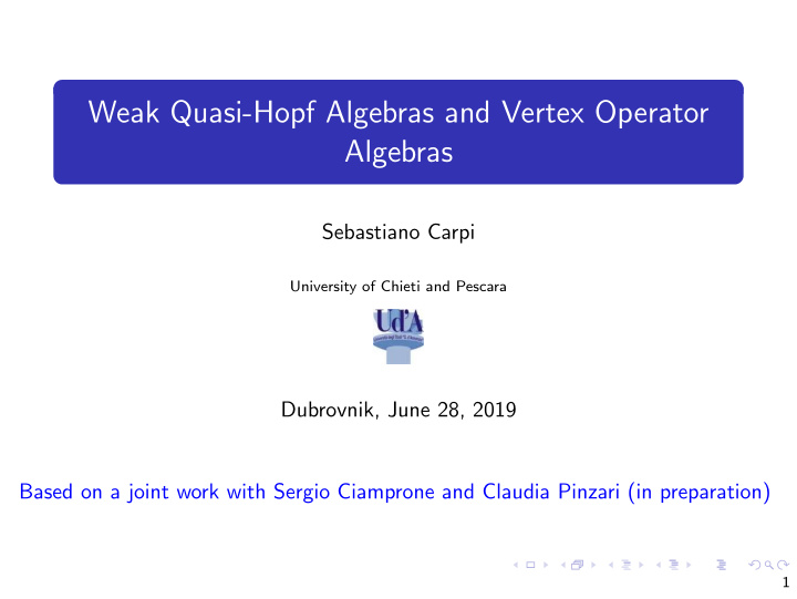 weak quasi hopf algebras and vertex operator algebras