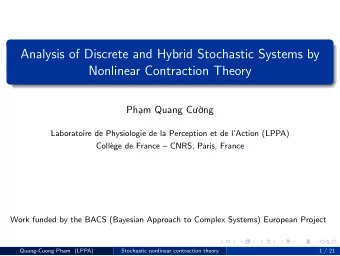 Analysis of Discrete and Hybrid Stochastic Systems by  Nonlinear Contraction Theory  Phm Quang