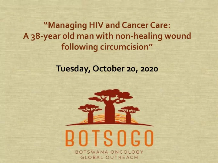 following circumcision