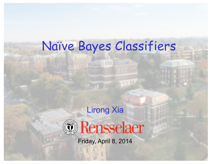 na ve bayes classifiers