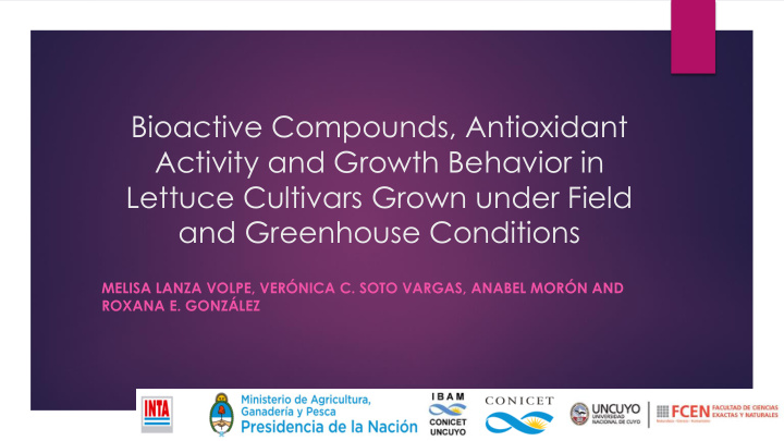 bioactive compounds antioxidant activity and growth