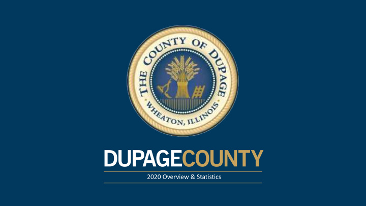 2020 overview statistics dupage county il