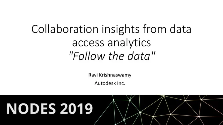 collaboration insights from data