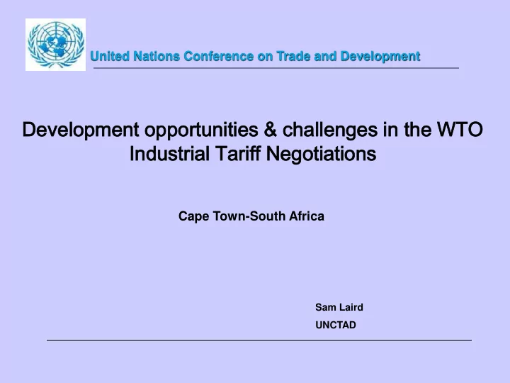 de develop lopment ent opportun rtunities ities c challe