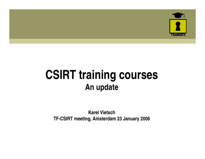 csirt training courses
