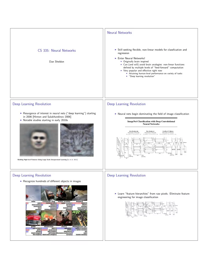 neural networks