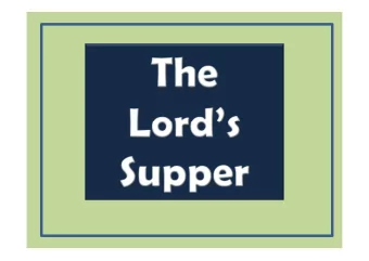 The Lords  S  upper  Possible site where  the Lord and  Passover in  His disciples   Upper