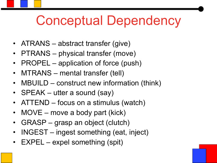 conceptual dependency