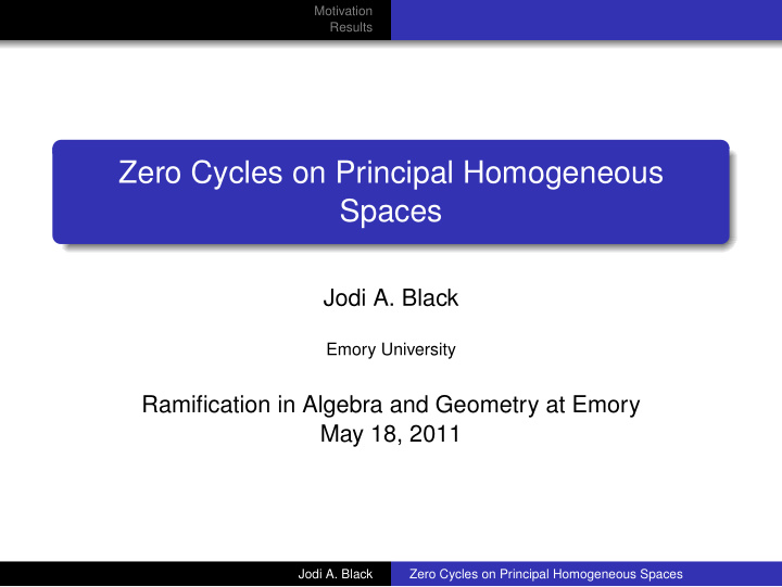 zero cycles on principal homogeneous spaces