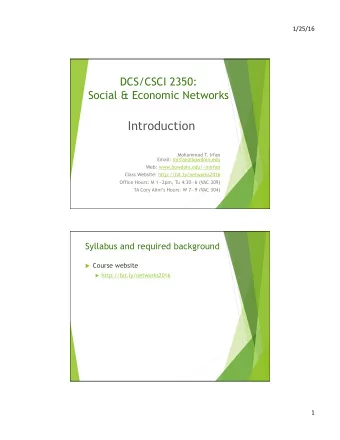 Introduction  Mohammad T  . Irfan  Email: mirfan@bowdoin.edu  Web: www.bowdoin.edu/~mirfan  Class