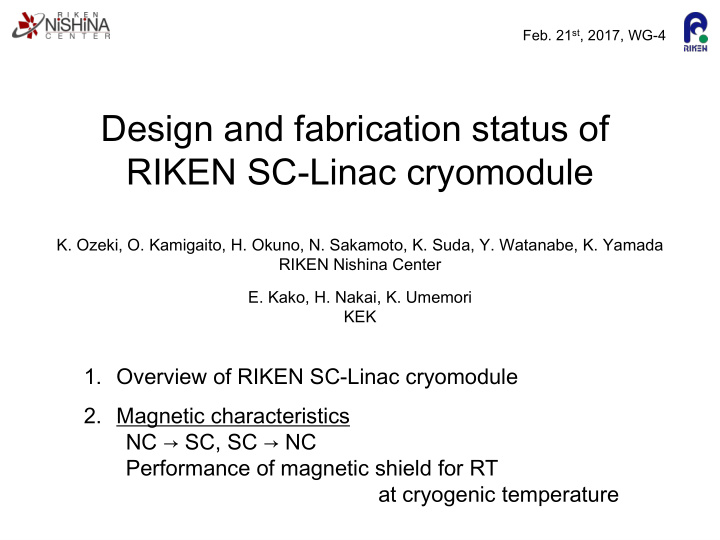 design and fabrication status of riken sc linac cryomodule