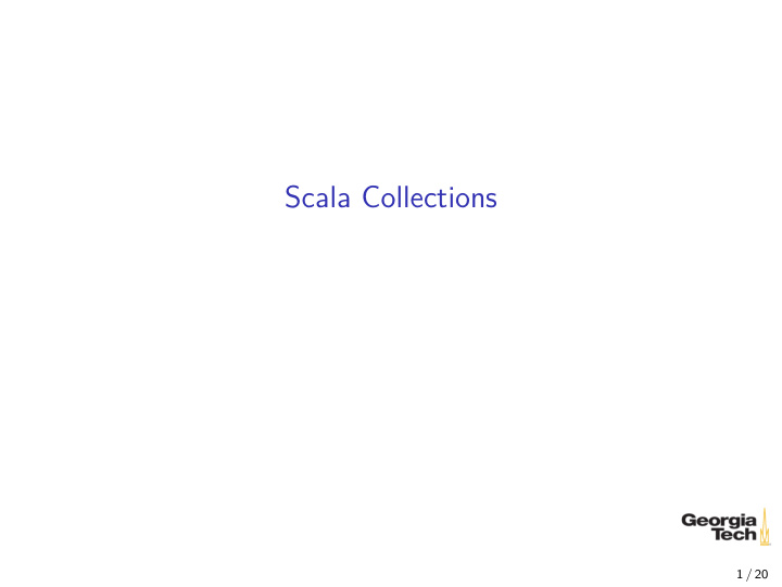scala collections